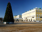 25 декабря на площади Металлургов состоялась торжественная церемония зажжения огней Главной новогодней елки города Выксы.