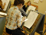В выксунской художественной школе учились рисовать «сухой кистью»