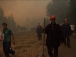 Лесной пожар угрожает деревне Норковка
