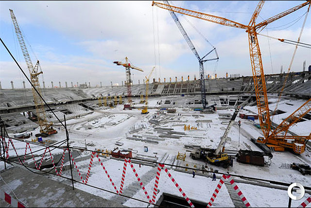 ОМК поставила более 1700 тонн труб для строительства стадиона «Спартак»