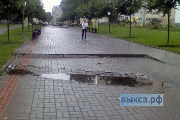 На благоустройство выксунских тротуаров направлено более 1,3 млн рублей