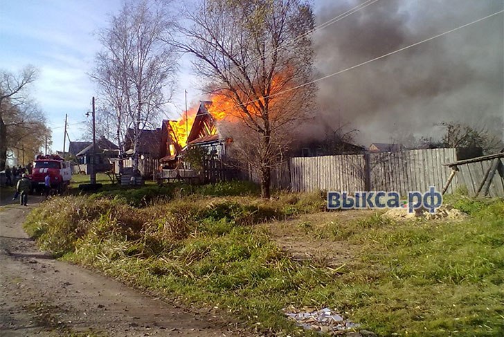 В Новодмитриевке сгорел жилой дом