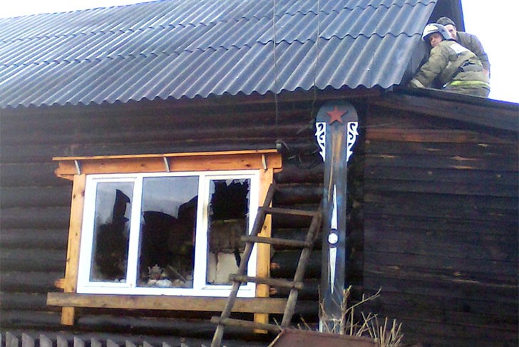 В деревне Унор сгорел жилой дом