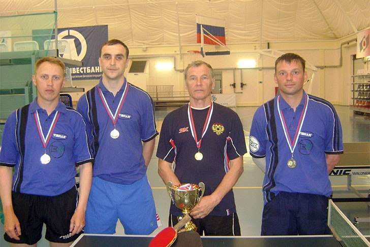 Команда «ВМЗ-Синтез» по настольному теннису заняла 1-е место в 3-м туре Клубного Чемпионата области