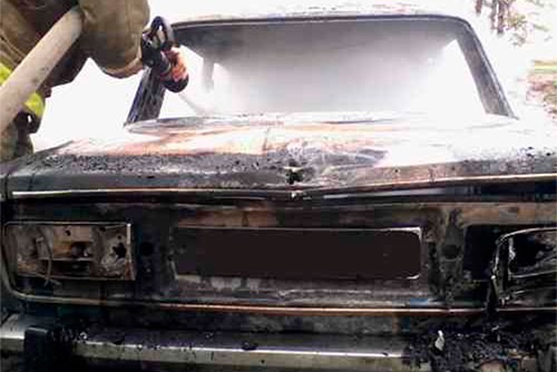 Автомобиль сгорел на трассе Выкса-Покровка