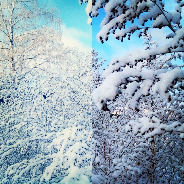 В Выксе — снег