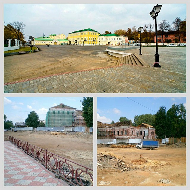 Площадь ДК металлургов после реконструкции