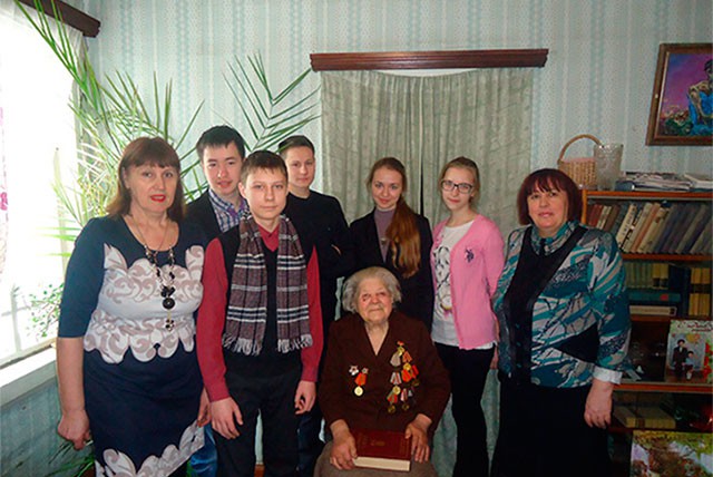 Ученики шиморской школы встретились с ветераном Великой Отечественной Войны