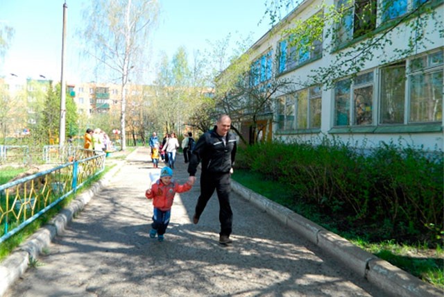 Семейный пробег посвятили Дню Победы в детском саду «Ручеек»