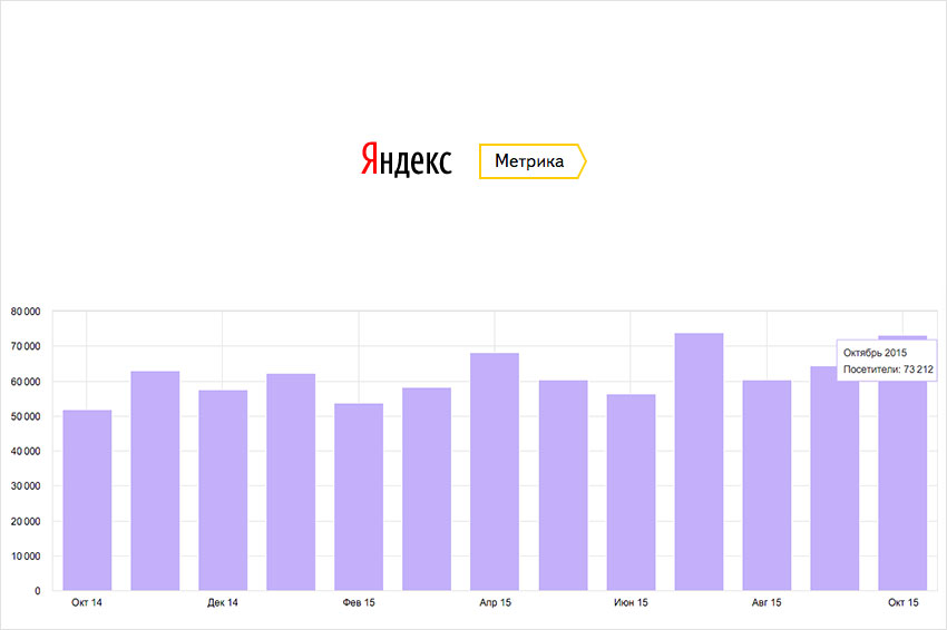 73 тысячи человек посетили сайты «Выкса.РФ» в октябре 2015 года