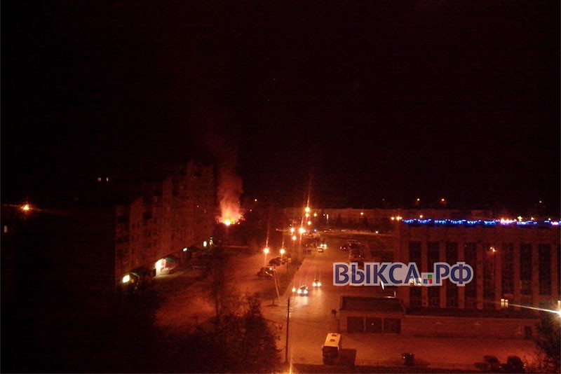 На Красной площади сгорел дом