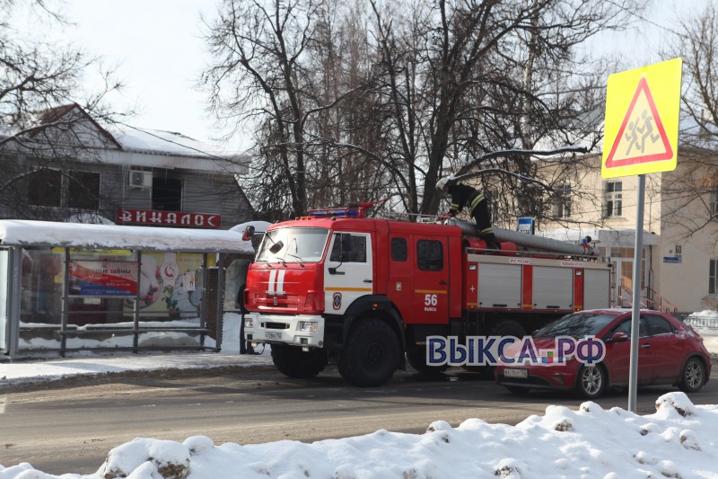 Пожар в магазине на Островского
