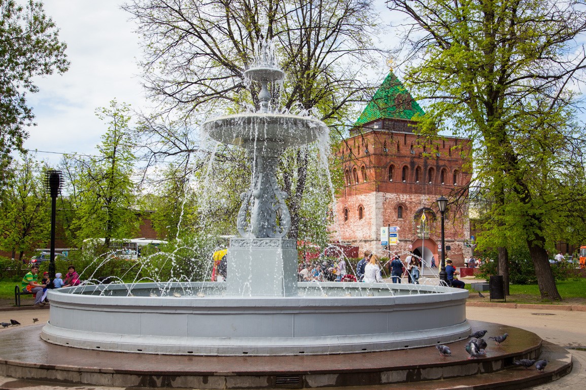 В Нижнем Новгороде запустили выксунский фонтан