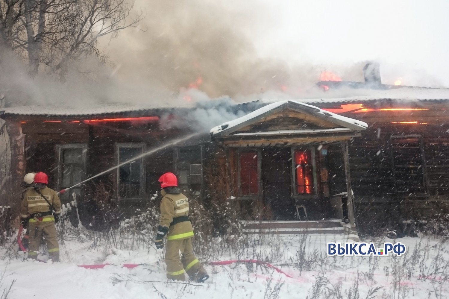 В Новодмитриевке сгорел расселенный дом