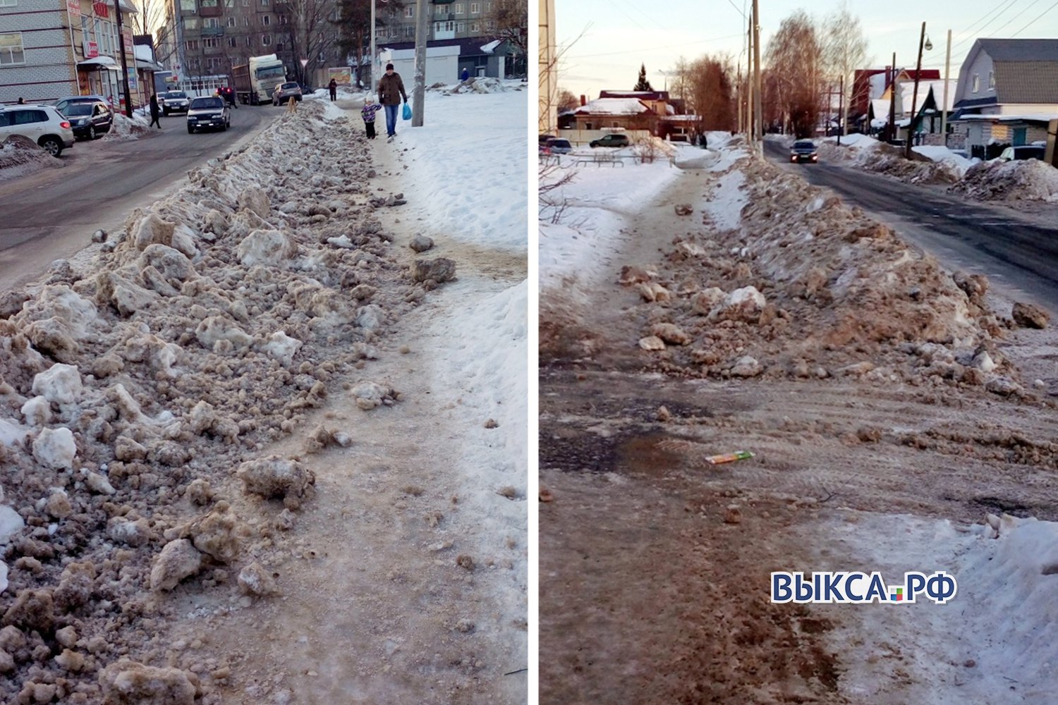 Дорожники почистили улицу Лизы Чайкиной и забросали тротуар снегом
