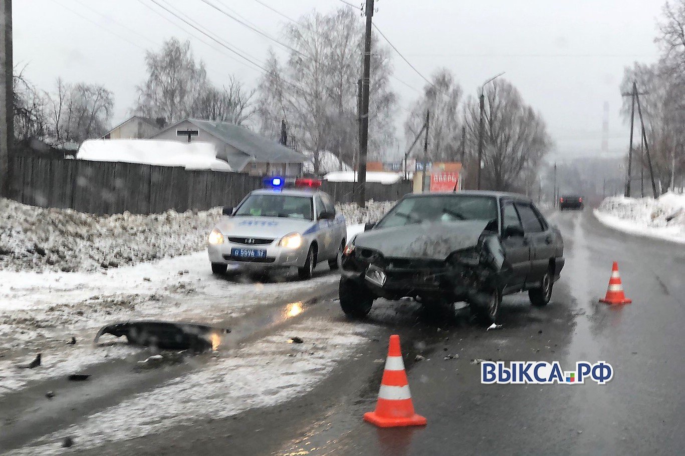 Утром в Антоповке столкнулись два авто