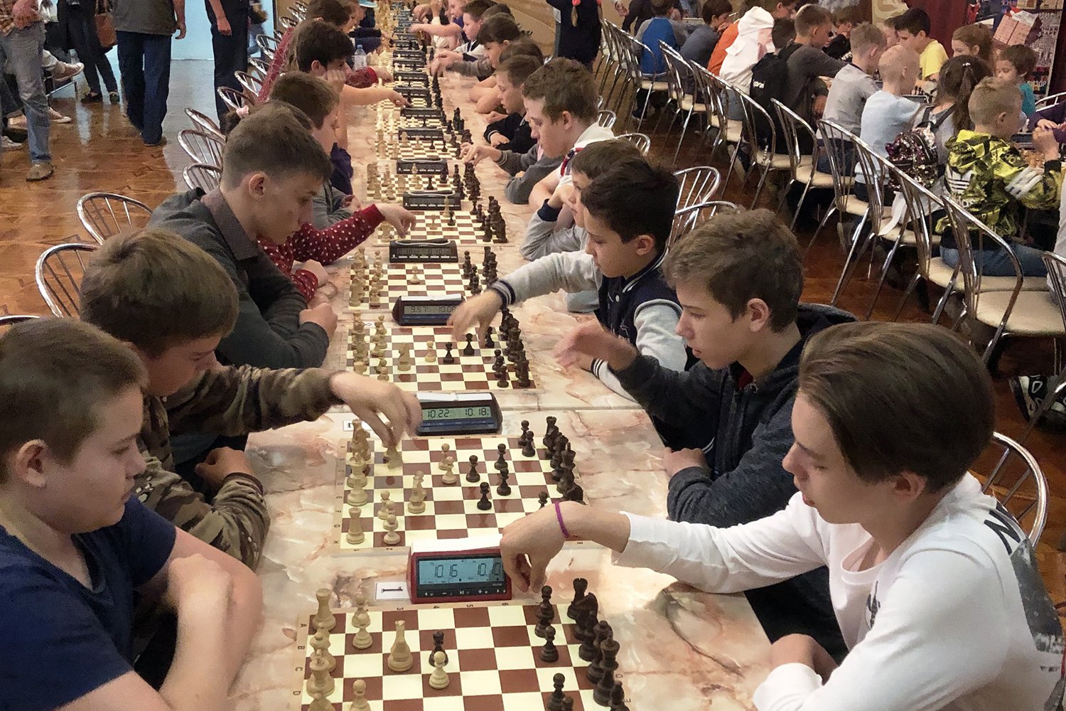 Детский турнир по шахматам собрал рекордное количество участников