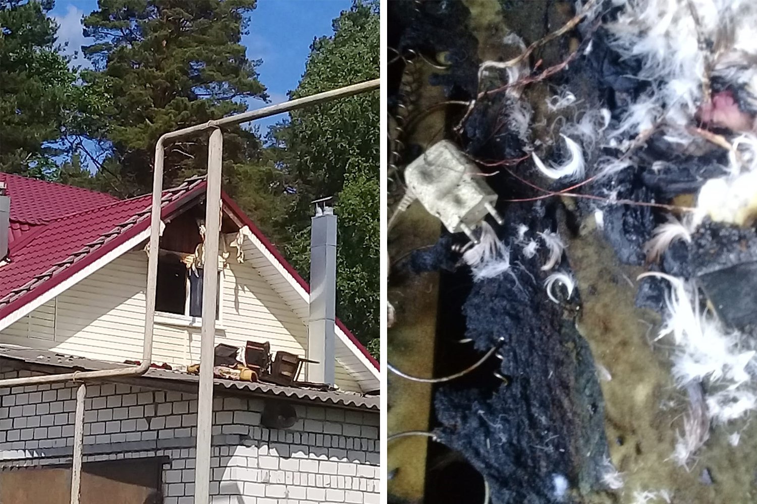 В Ризадеевском вспыхнул пожар из-за зарядки для телефона