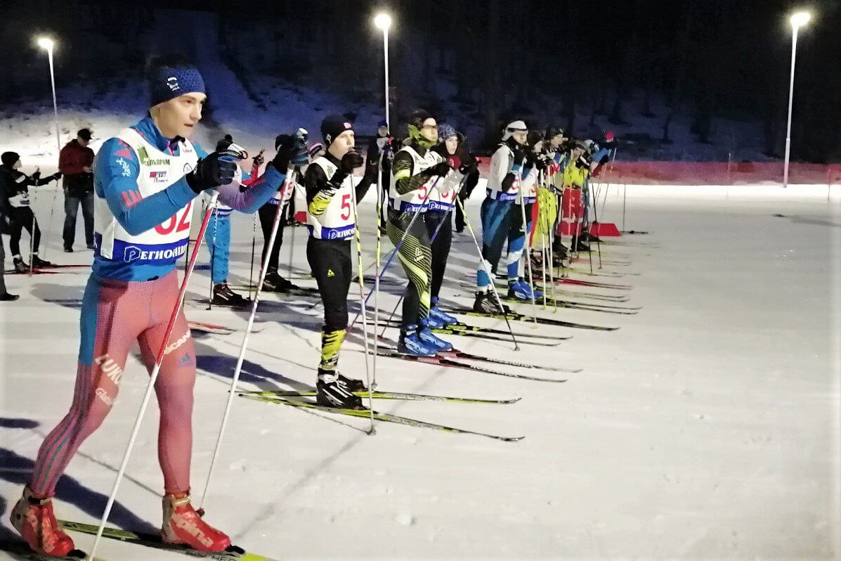 Лыжники заняли первое место в областной спринт-эстафете