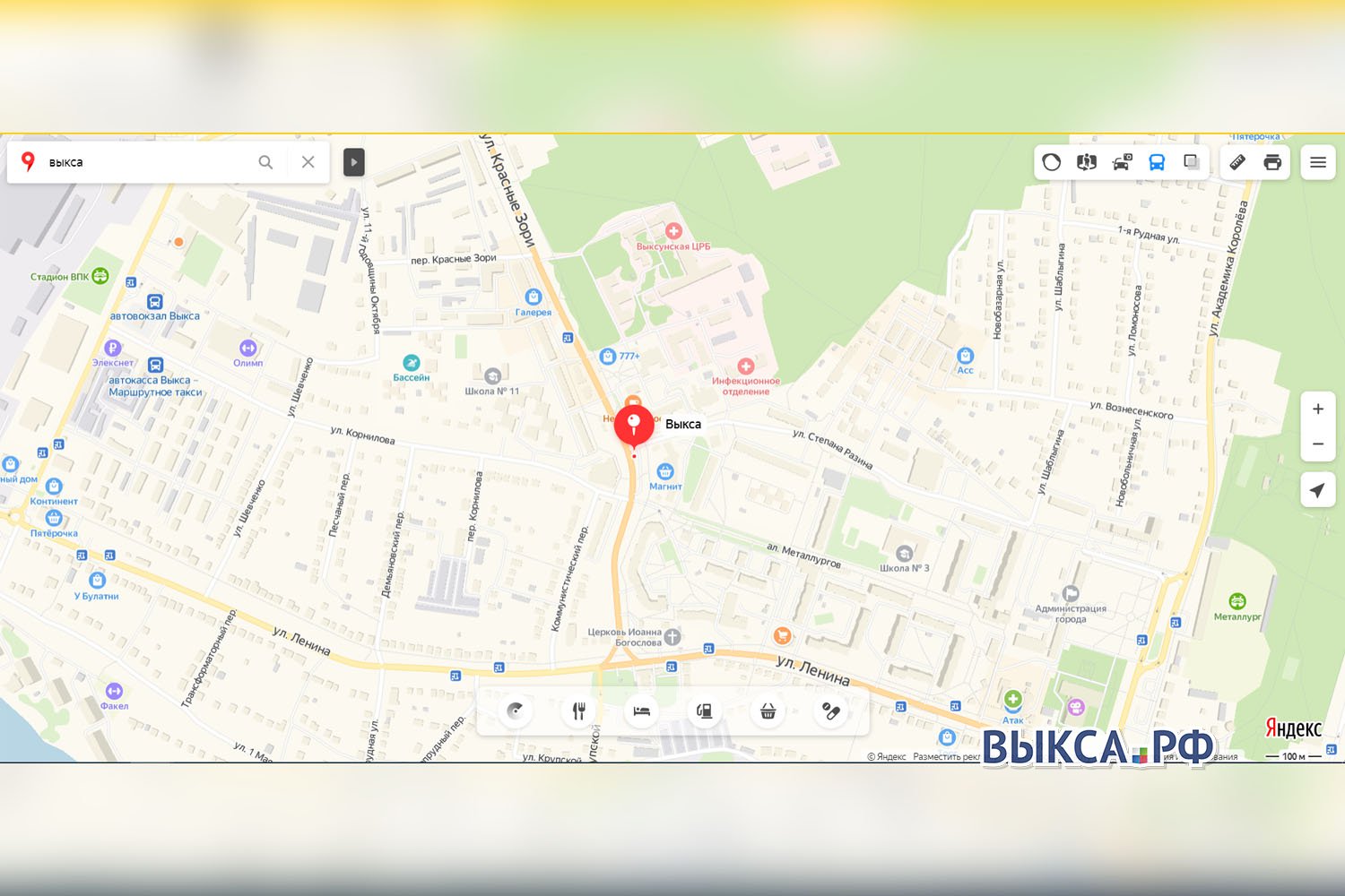 Яндекс начал отслеживать движение выксунских автобусов 🚍