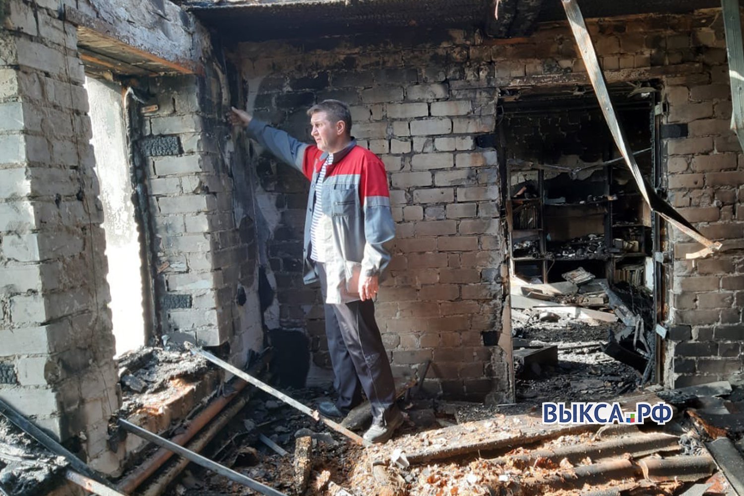 Пожар оставил без дома семью в Туртапке