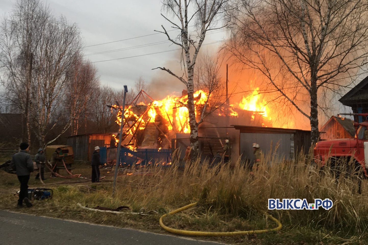 Дом, гараж и баня сгорели в Чупалейке