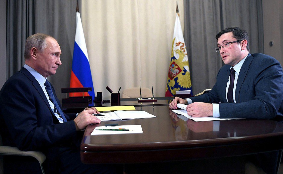 Путин встретился с губернатором Нижегородской области Никитиным