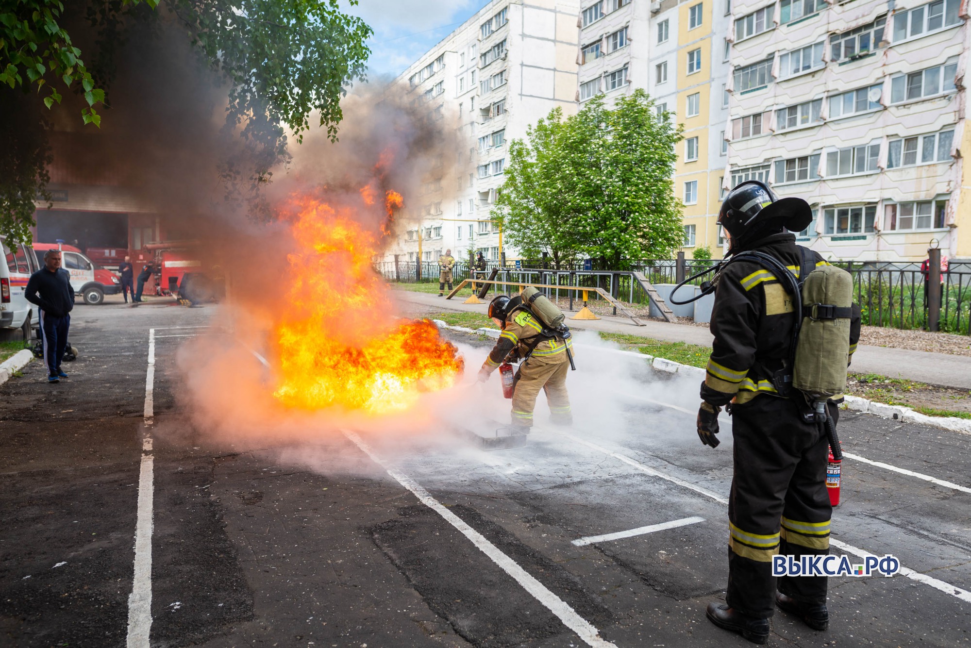 Преодолели полосу препятствий, потушили огонь и спасли пострадавших 📸