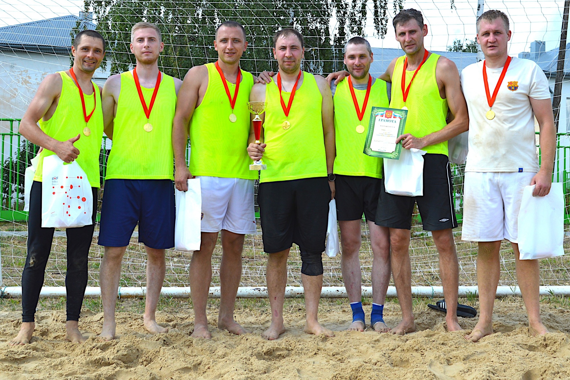 «Ротор» выиграл чемпионат Выксы по пляжному футболу