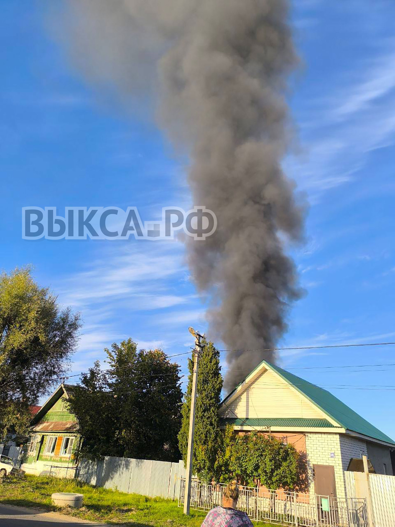 В Виле сгорели две бани
