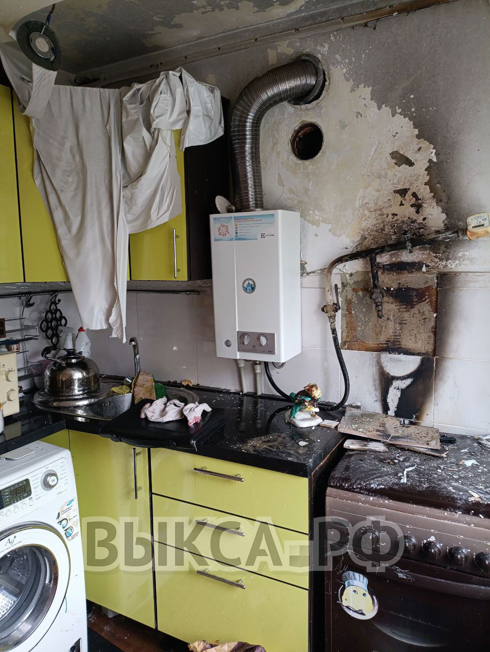 Из-за неисправного газового оборудования в квартире на ул. Вавилина произошел пожар