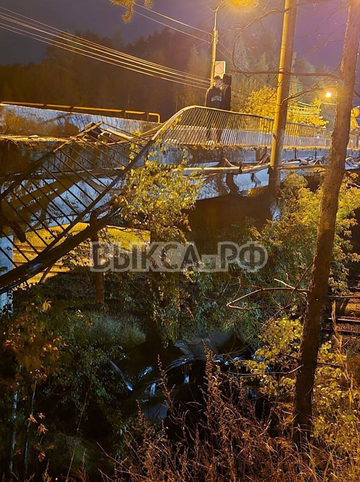 В Выксе автомобиль упал с моста: один человек погиб