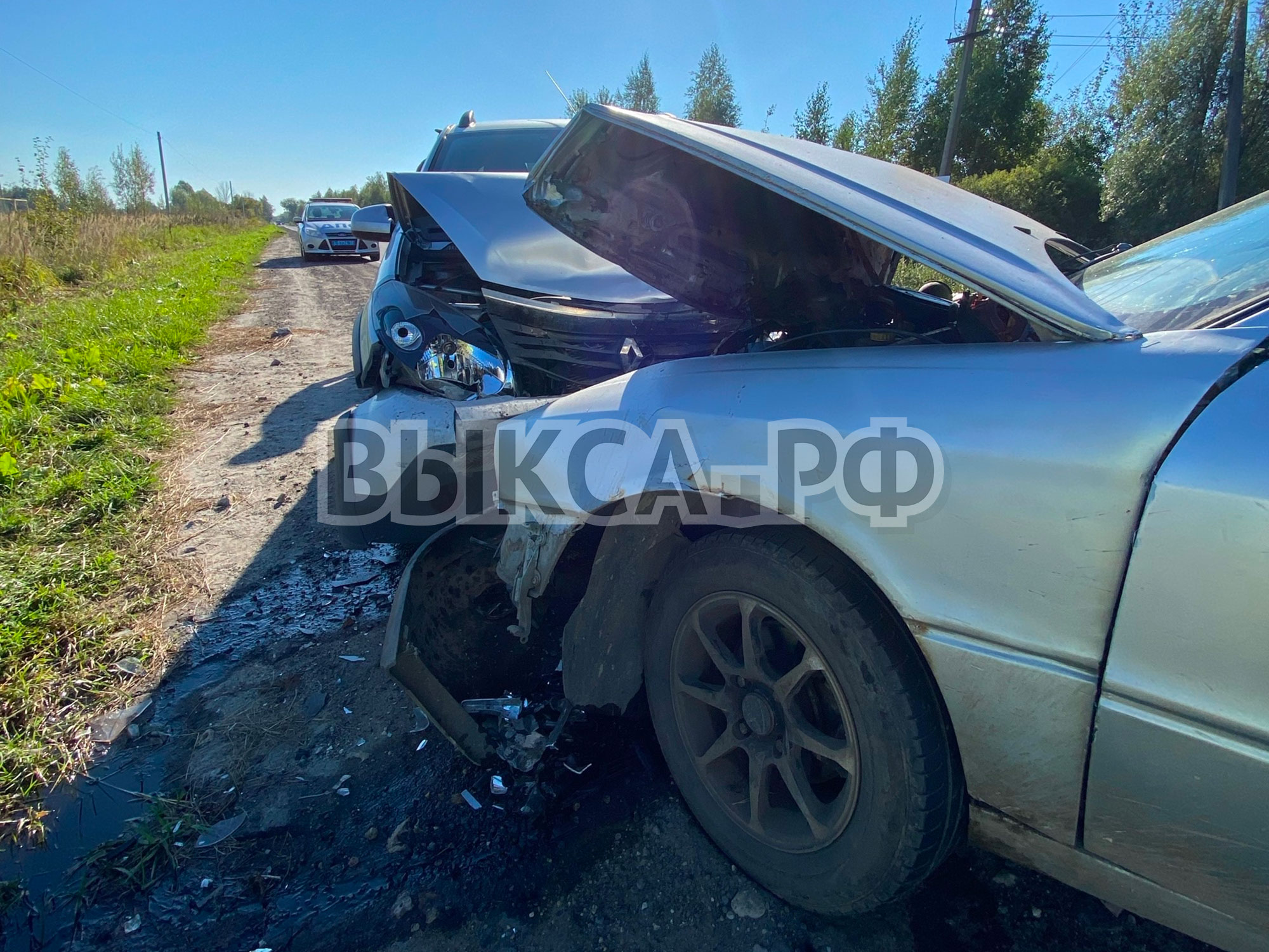 В Шиморском произошло серьёзное ДТП с участием двух автомобилей