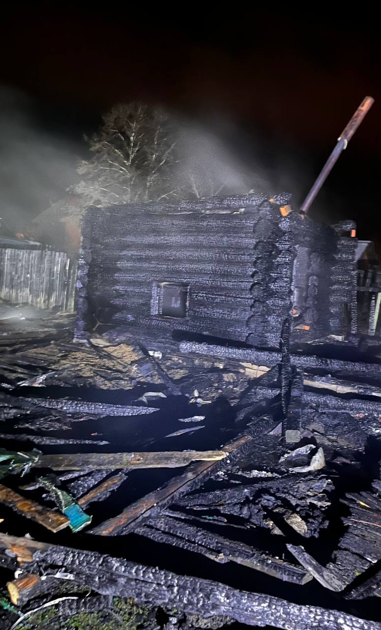 В Виле из-за неисправного дымохода сгорела баня