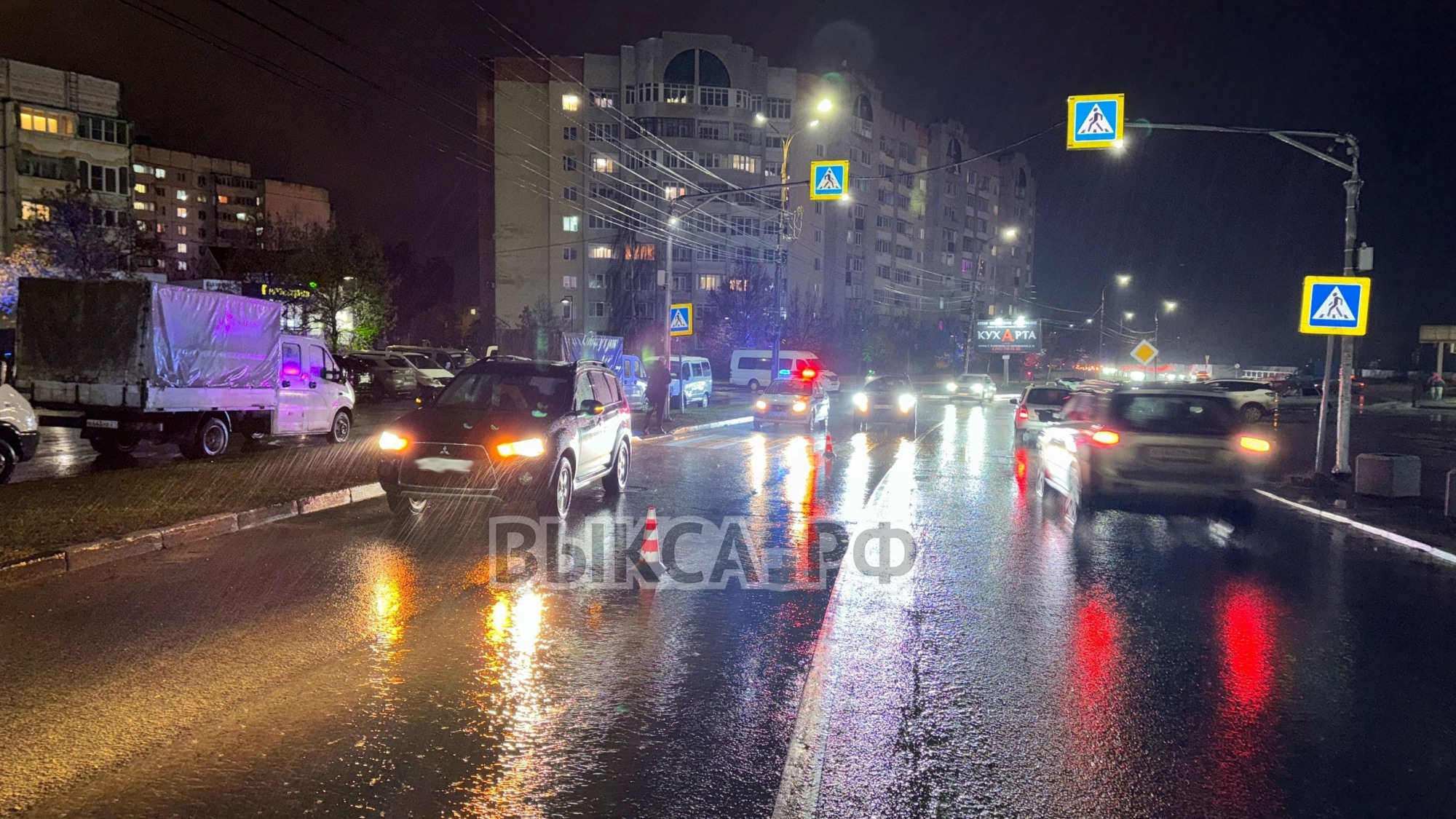 На улице Красные Зори Mitsubishi Outlander сбил пешехода