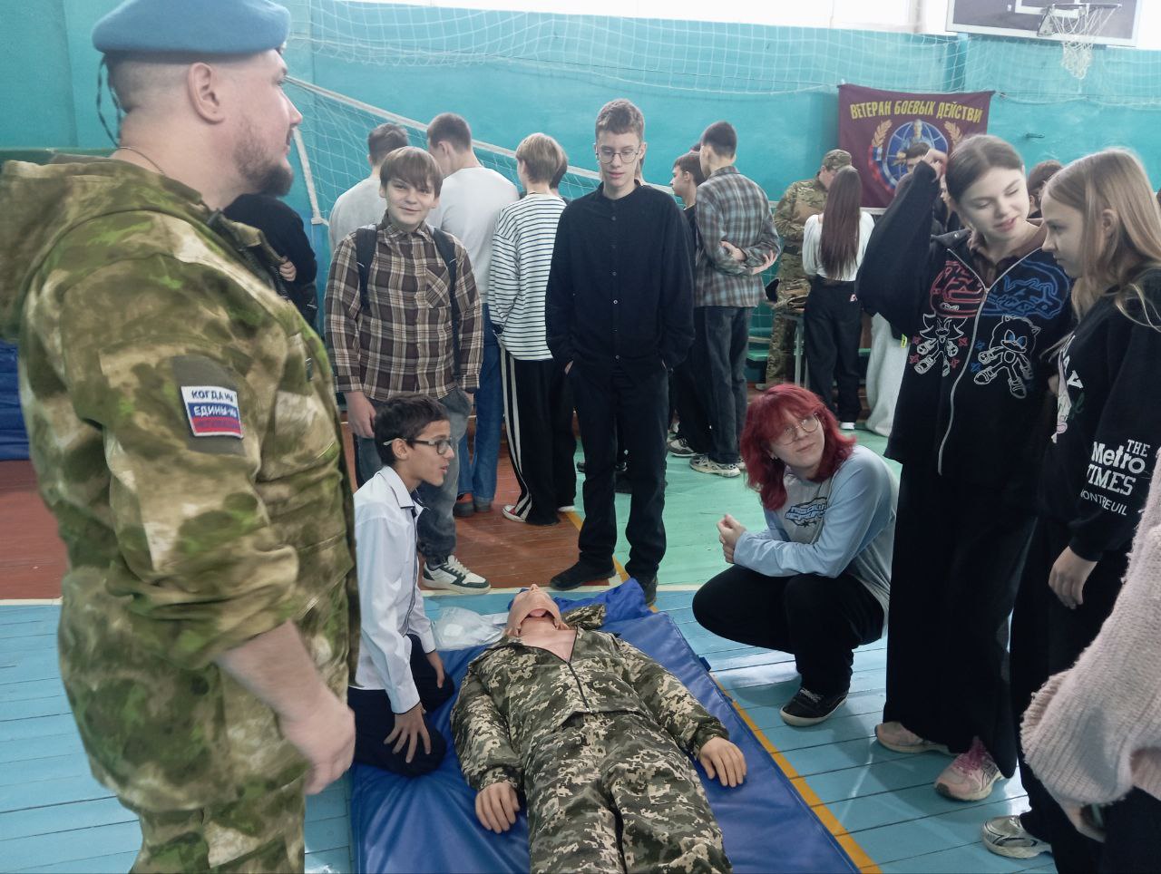 Ветераны боевых действий провели открытый урок в Шиморской школе