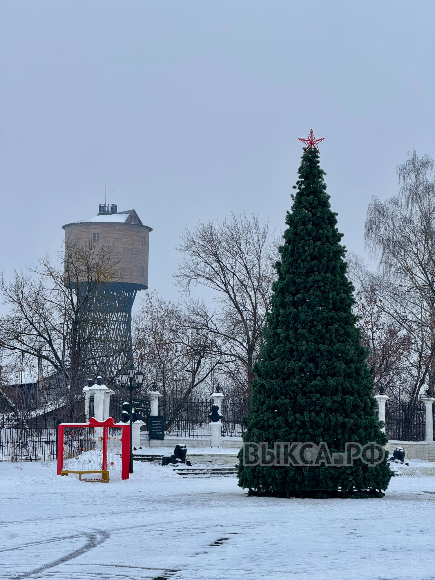 🎄 Главная ёлка Выксы уже на месте