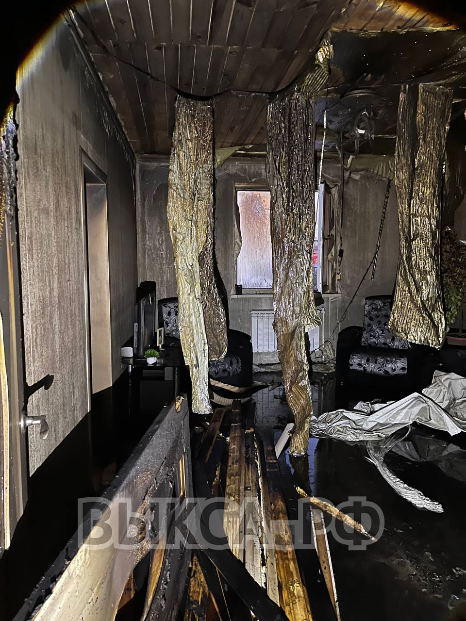 В селе Сноведь горел дом