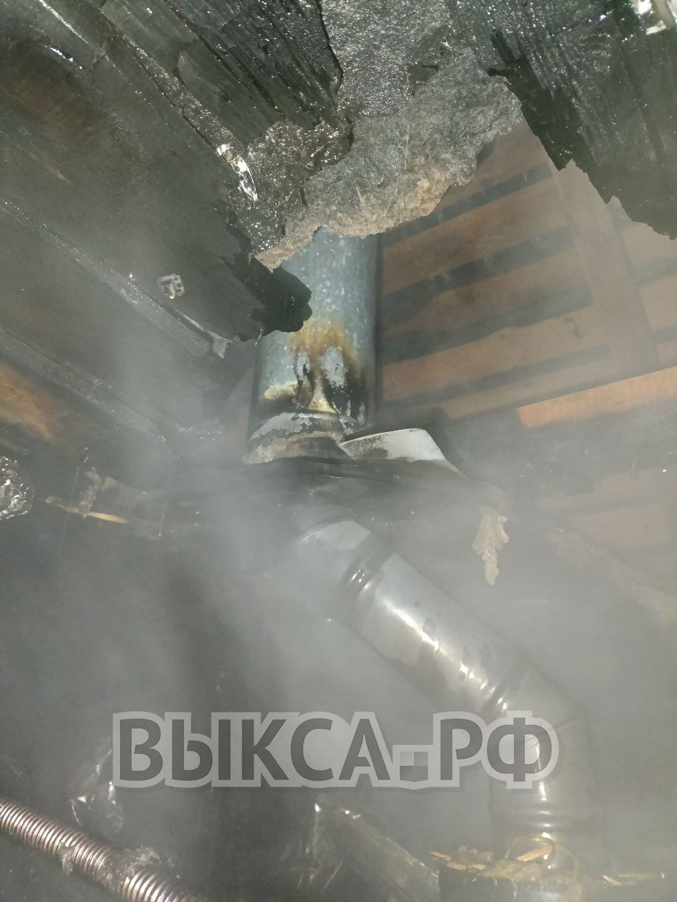 На улице Пушкина горела баня