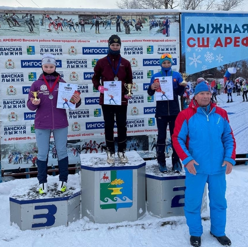 Лыжные гонки в Арефино: выксунские спортсмены привезли награды с первенства Вачского МО