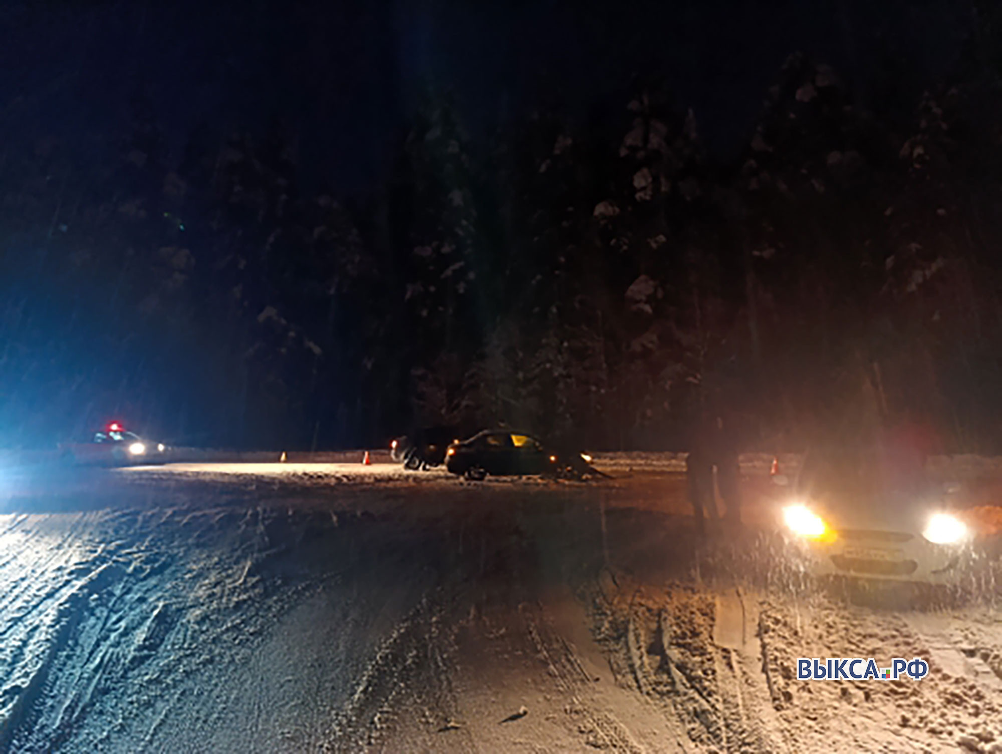 ДТП на трассе Выкса-Виля: столкновение двух автомобилей