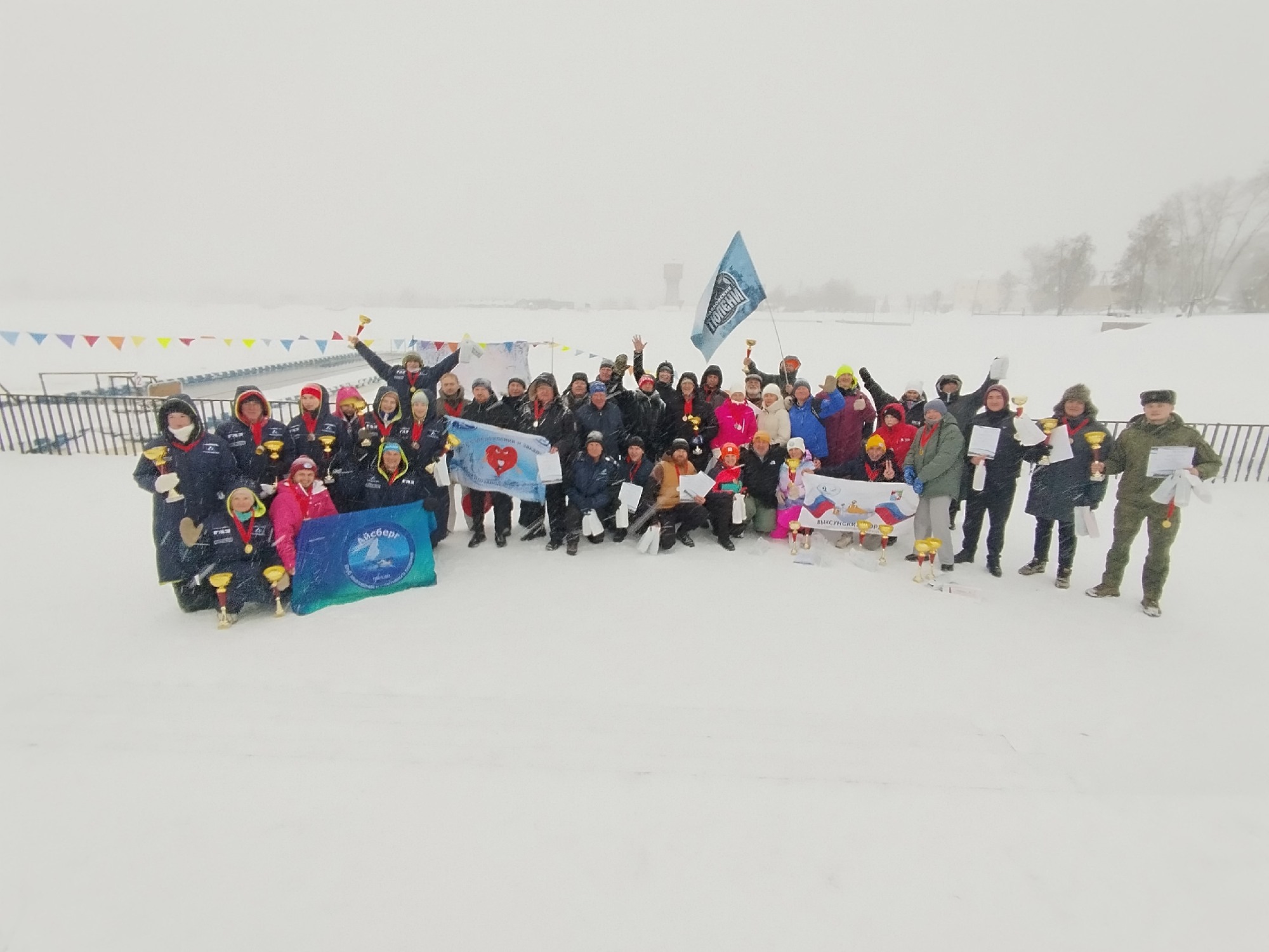 Прошёл открытый чемпионат городского округа Выкса по зимнему плаванию