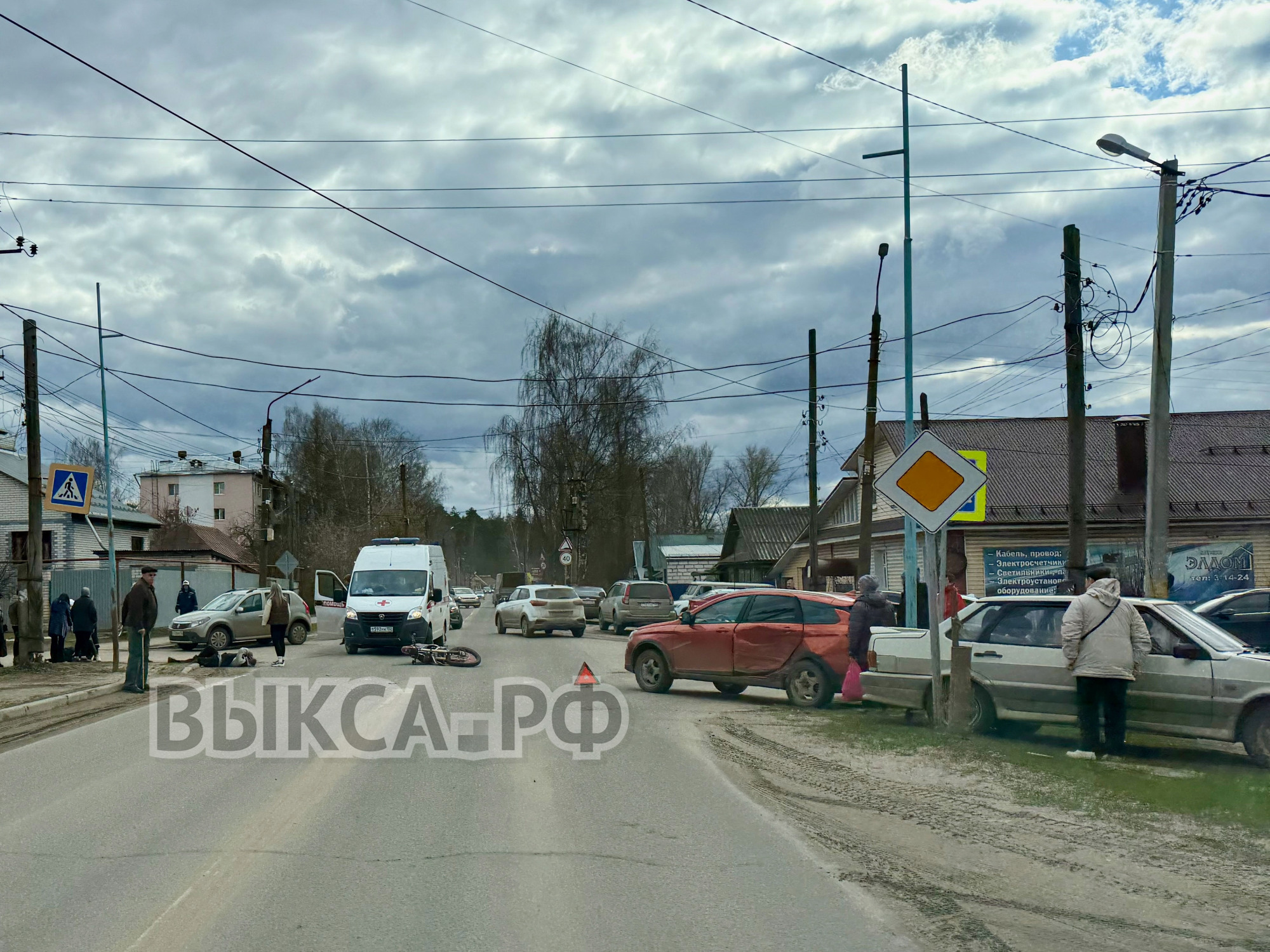 Тройное ДТП с несовершеннолетним мотоциклистом произошло в Выксе