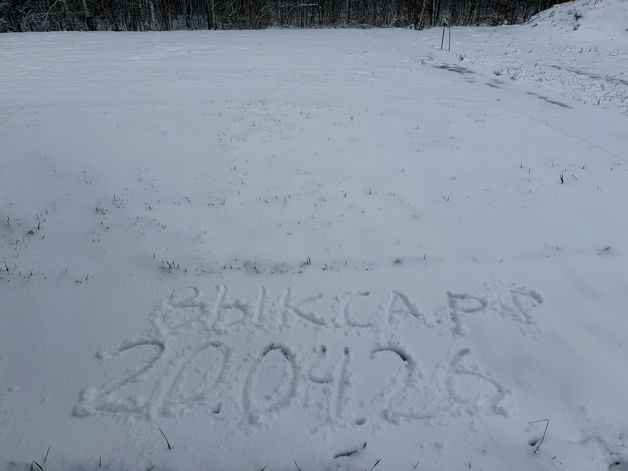 ❄️ Ни разу не было, и вот опять: снег в Выксе в конце апреля