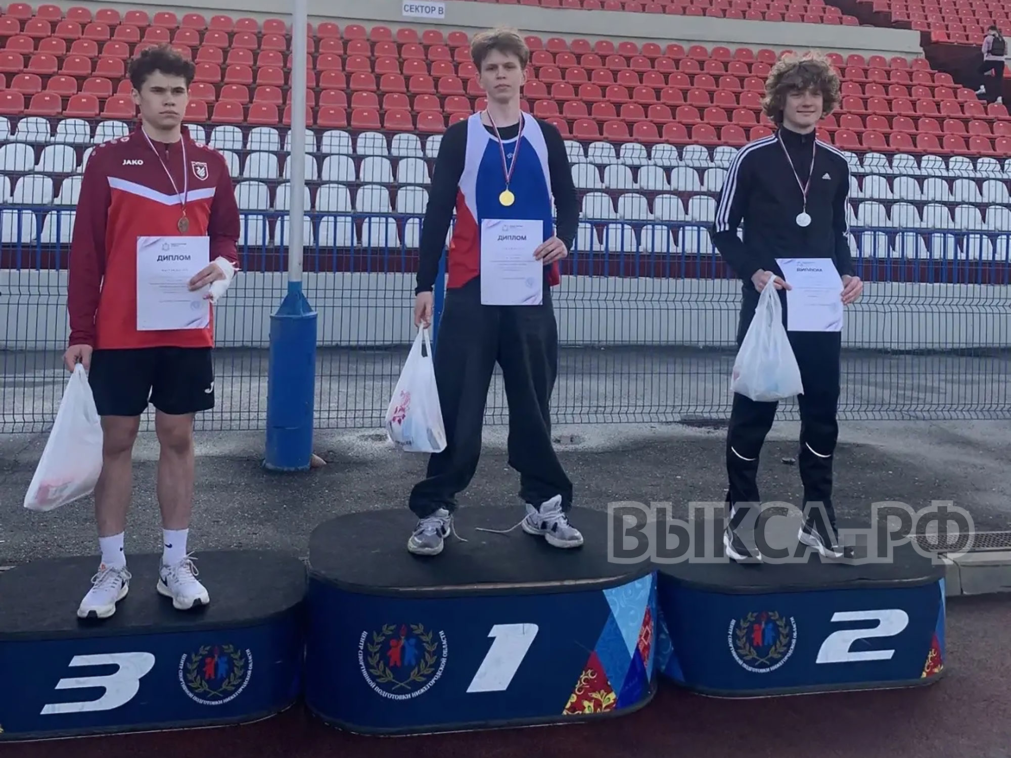Андрей Попов — победитель Первенства области по лёгкой атлетике