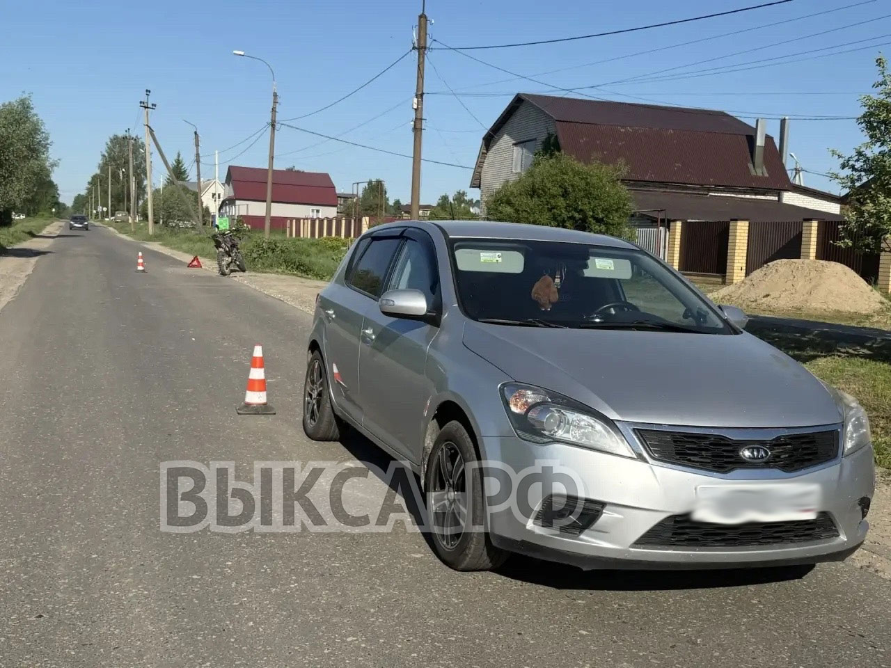 ДТП в Мотмосе: KIA протаранила мотоцикл