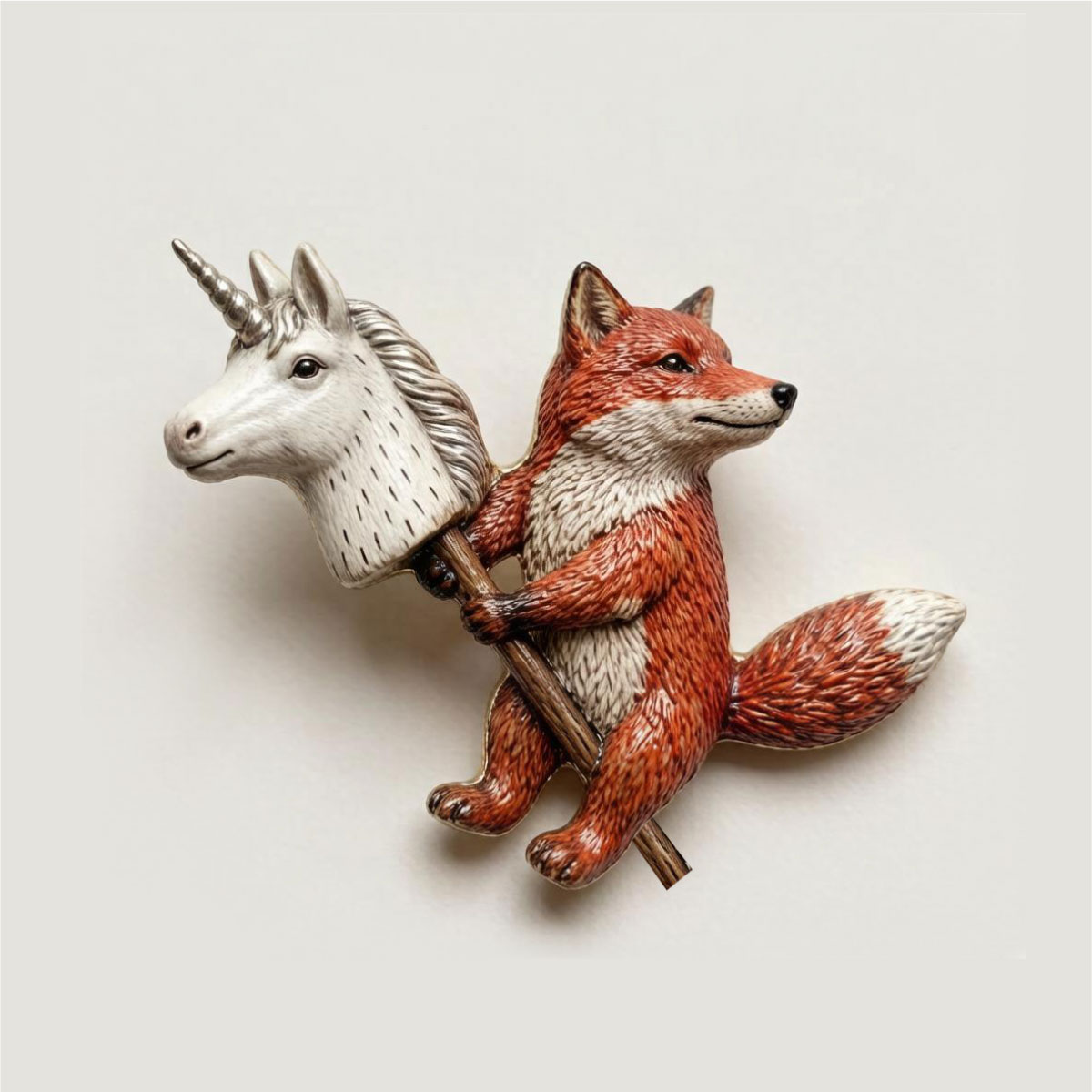 🦊  Дерзкий лис верхом на единороге